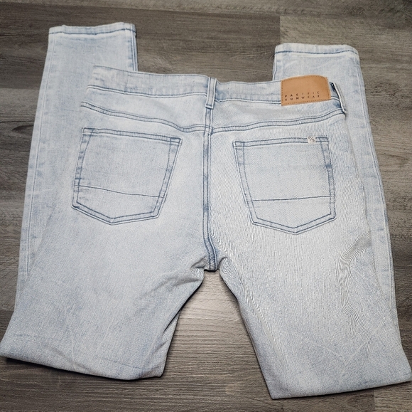 Pacsun Men's Stacked Skinny Stretch Jeans Light Blue 30x30 - Picture 3 of 8